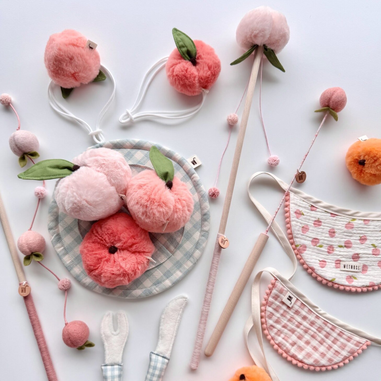 Peach Headpiece