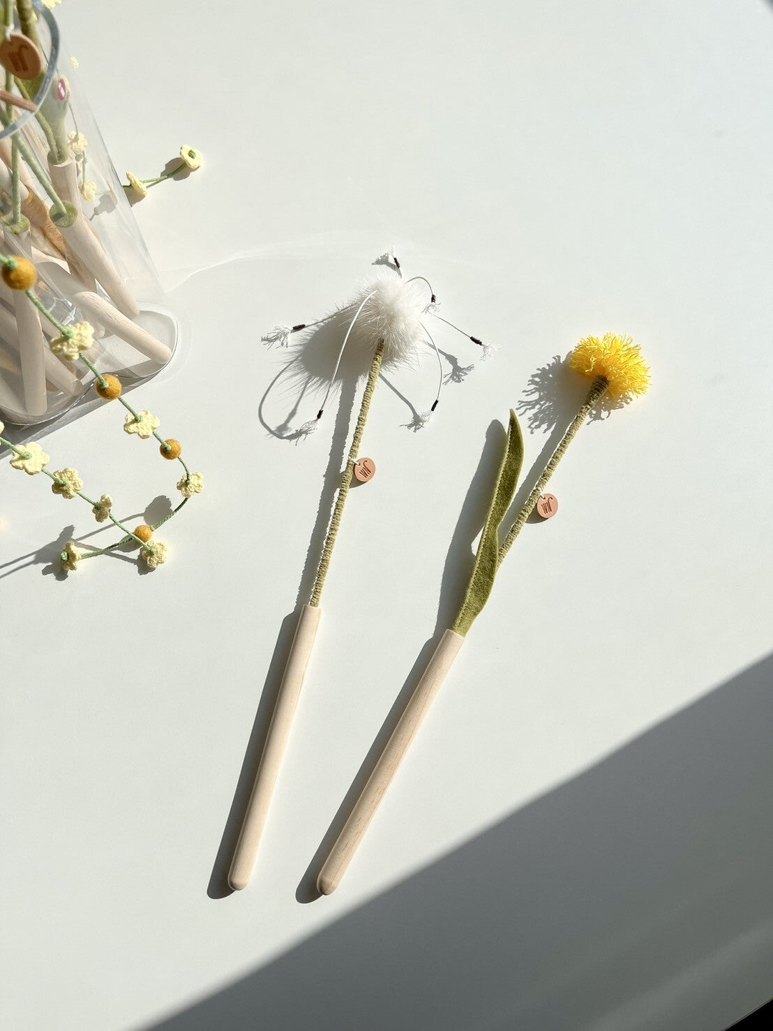 Yellow Dandelion Wand